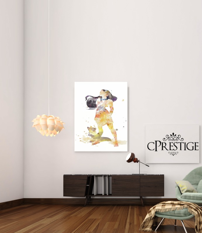  Pocahontas Watercolor Art para Poster adhesivas 30 * 40 cm