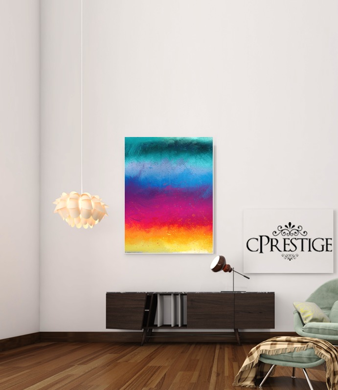  Rainbow strokes para Poster adhesivas 30 * 40 cm