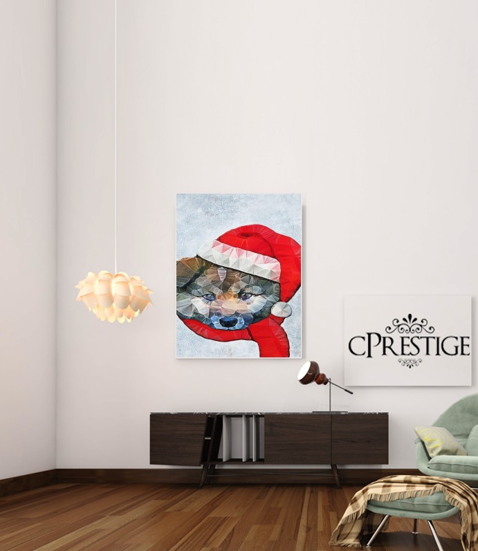  Santa Dog para Poster adhesivas 30 * 40 cm