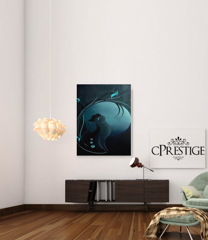  sensual cat in the moonlight para Poster adhesivas 30 * 40 cm
