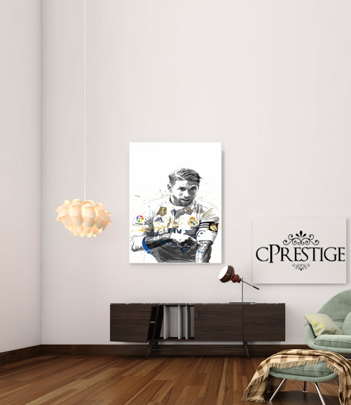  Sergio Ramos Painting Art para Poster adhesivas 30 * 40 cm