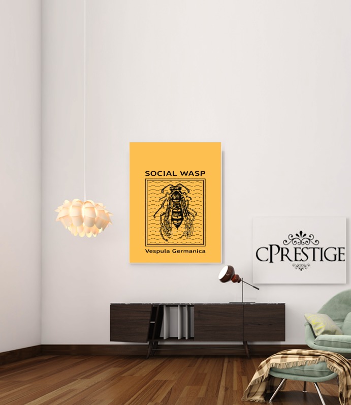  Social Wasp Vespula Germanica para Poster adhesivas 30 * 40 cm