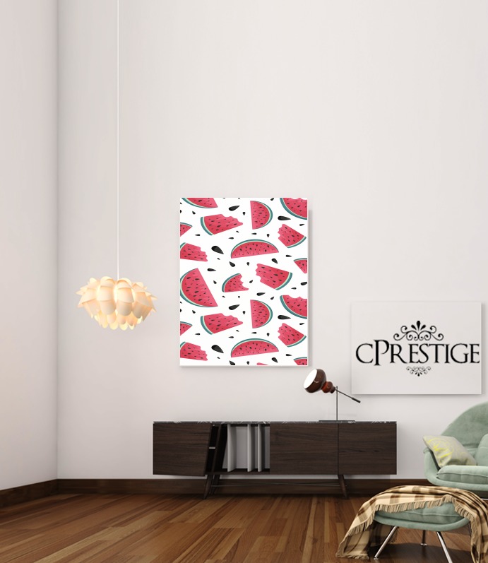  Summer pattern with watermelon para Poster adhesivas 30 * 40 cm
