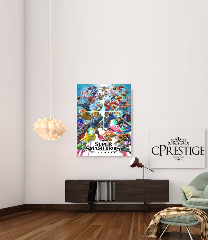  Super Smash Bros Ultimate para Poster adhesivas 30 * 40 cm