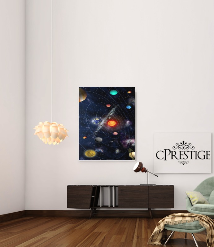  Systeme solaire Galaxy para Poster adhesivas 30 * 40 cm