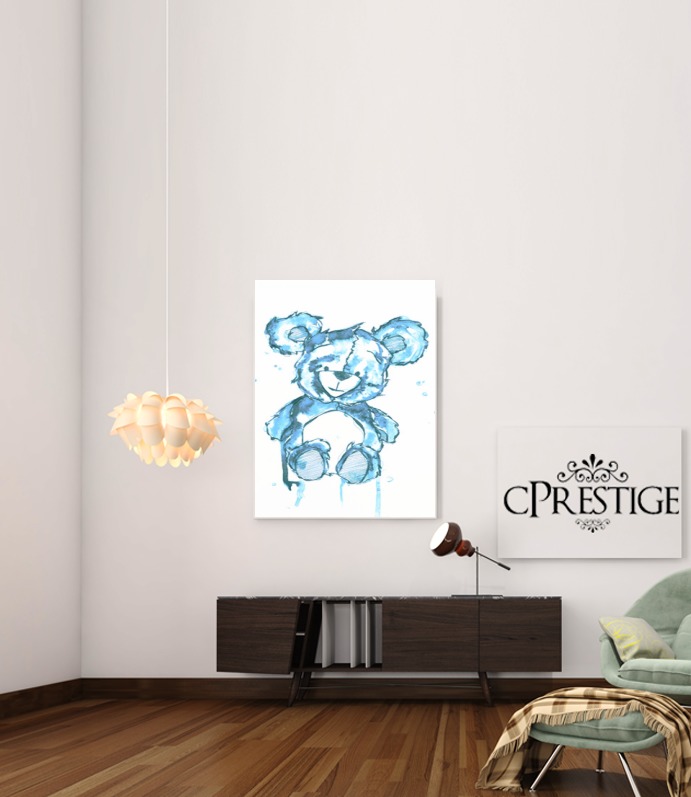  Teddy Bear Azul para Poster adhesivas 30 * 40 cm