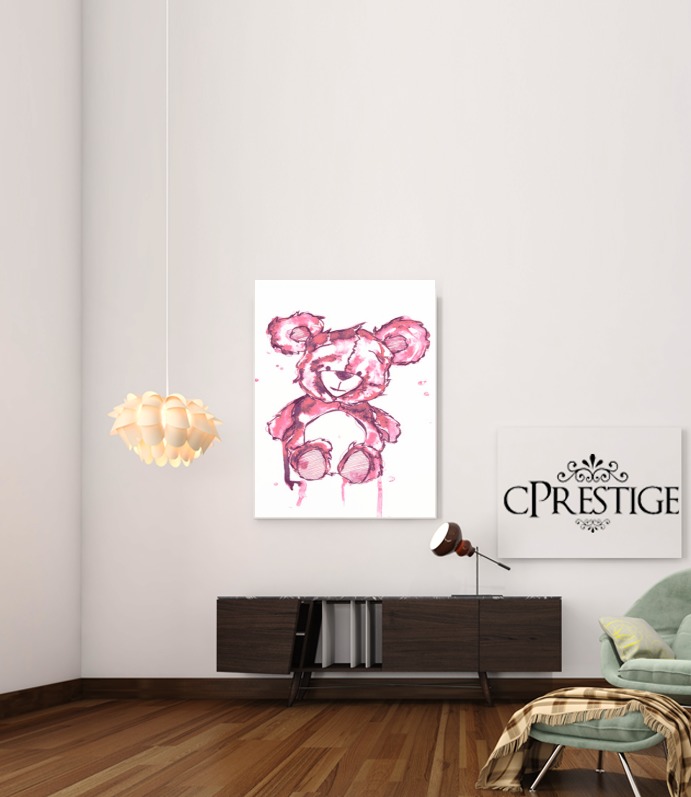  Teddy Bear rosa para Poster adhesivas 30 * 40 cm