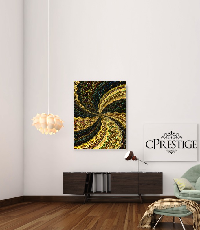  Twirl and Twist black and gold para Poster adhesivas 30 * 40 cm