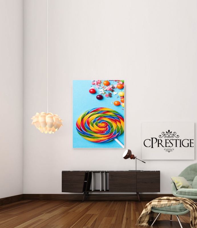  Waffle Cone Candy Lollipop para Poster adhesivas 30 * 40 cm