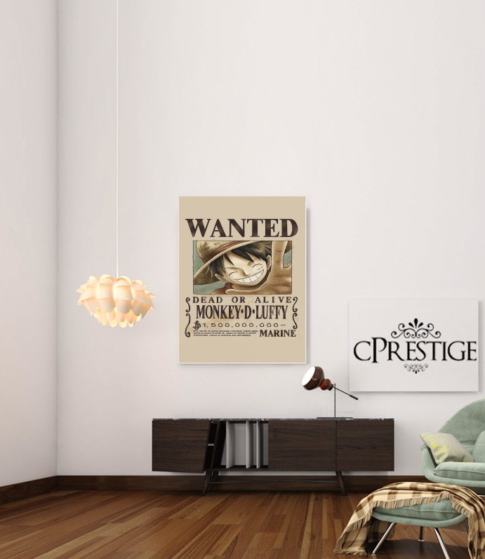  Wanted Luffy Pirate para Poster adhesivas 30 * 40 cm