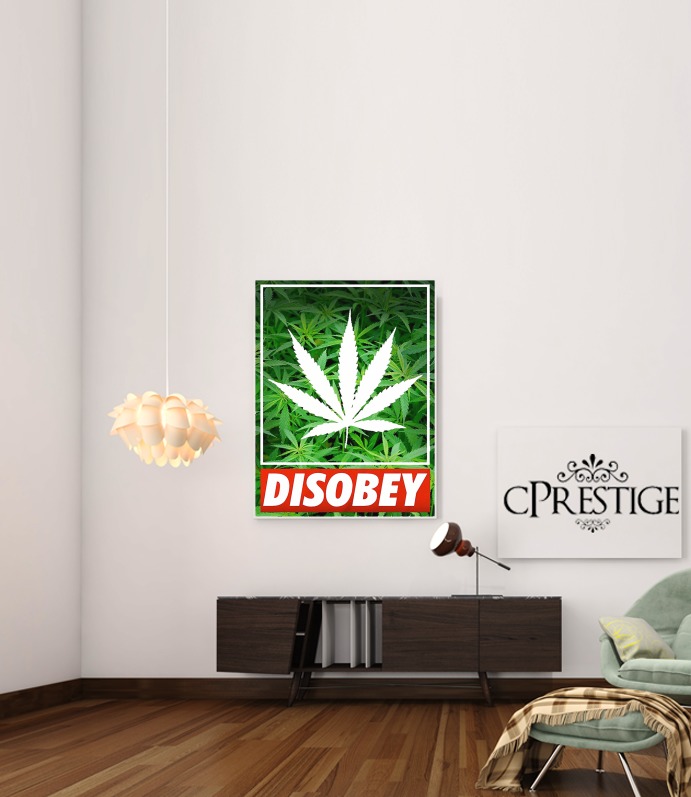  Weed Cannabis Disobey para Poster adhesivas 30 * 40 cm