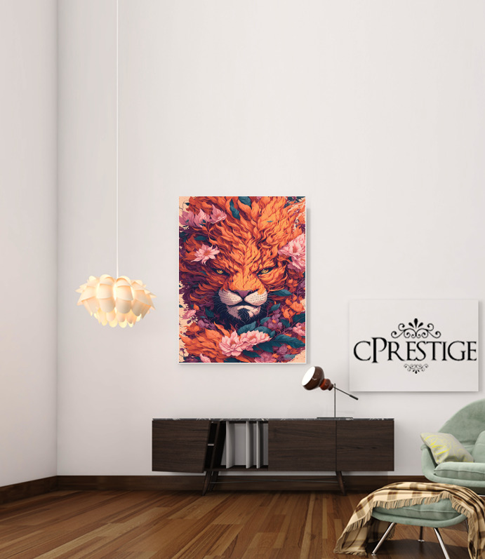  Wild Lion para Poster adhesivas 30 * 40 cm