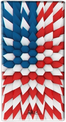  3D Poly USA flag para batería de reserva externa portable 1000mAh Micro USB