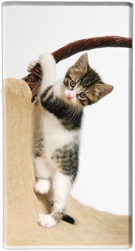  Gato del bebé, escalada lindo gatito para batería de reserva externa portable 1000mAh Micro USB
