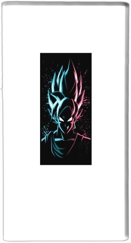  Black Goku Face Art Blue and pink hair para batería de reserva externa 7000 mah Micro USB
