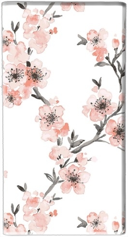  Cherry Blossom Aquarel Flower para batería de reserva externa portable 1000mAh Micro USB