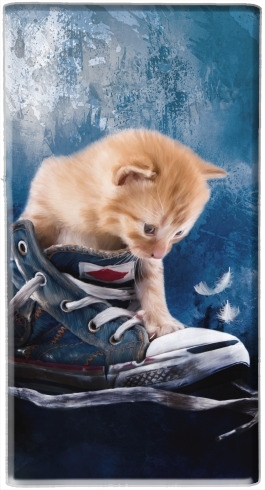  Cute kitten plays in sneakers para batería de reserva externa portable 1000mAh Micro USB