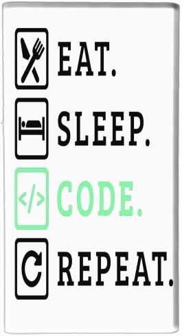  Eat Sleep Code Repeat para batería de reserva externa 7000 mah Micro USB