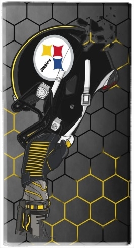 Football Helmets Pittsburgh para batería de reserva externa portable 1000mAh Micro USB