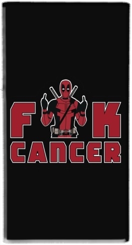  Fuck Cancer With Deadpool para batería de reserva externa portable 1000mAh Micro USB