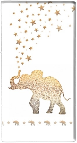  Gatsby Gold Glitter Elephant para batería de reserva externa portable 1000mAh Micro USB