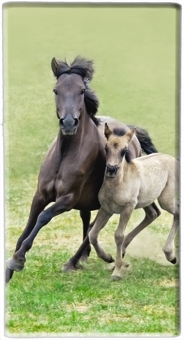  Horses, wild Duelmener ponies, mare and foal para batería de reserva externa 7000 mah Micro USB