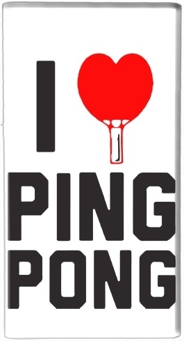  I love Ping Pong para batería de reserva externa portable 1000mAh Micro USB