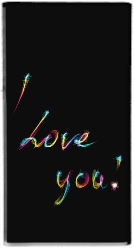  I love you - Rainbow Text para batería de reserva externa portable 1000mAh Micro USB