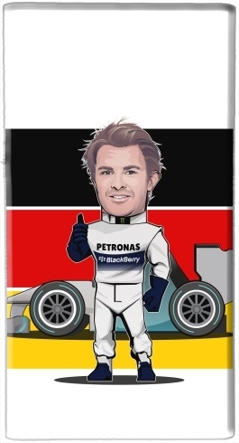  MiniRacers: Nico Rosberg - Mercedes Formula One Team para batería de reserva externa portable 1000mAh Micro USB