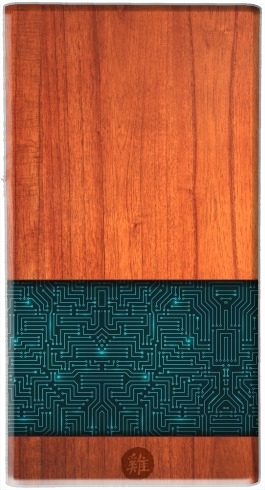  Natural Wooden Wood Bamboo para batería de reserva externa portable 1000mAh Micro USB