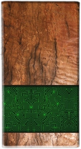 Natural Wooden Wood Oak para batería de reserva externa 7000 mah Micro USB