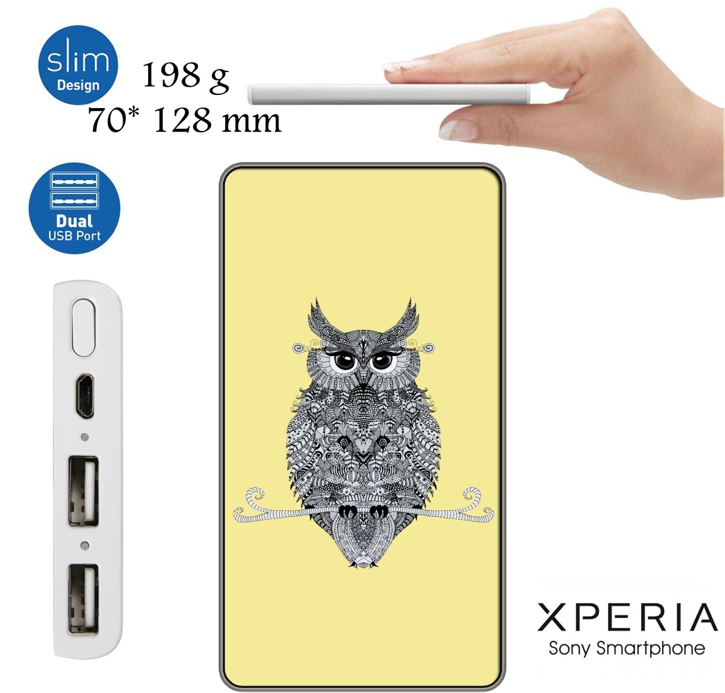  Owl para batería de reserva externa portable 1000mAh Micro USB