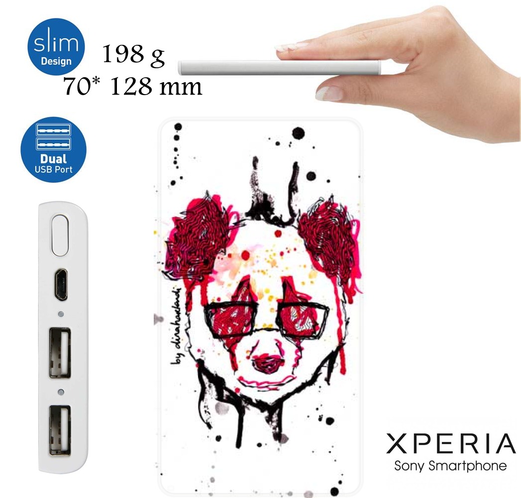  Panda By Dinahartandi para batería de reserva externa portable 1000mAh Micro USB