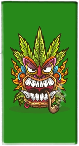  Tiki mask cannabis weed smoking para batería de reserva externa portable 1000mAh Micro USB