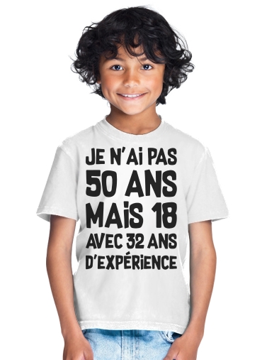  50 ans Cadeau anniversaire para Camiseta de los niños