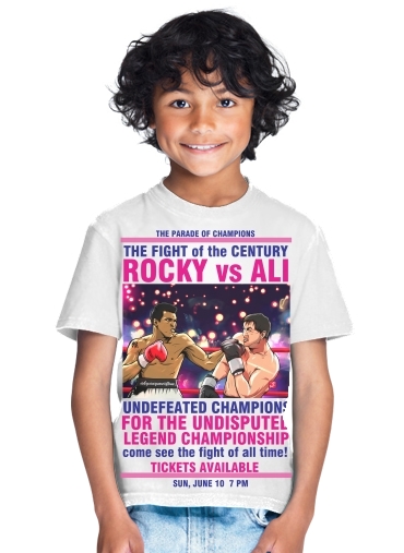  Ali vs Rocky para Camiseta de los niños