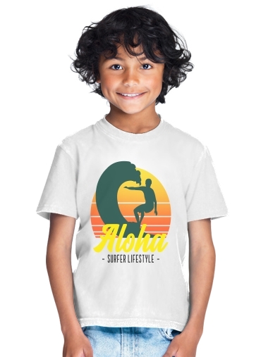  Aloha Surfer lifestyle para Camiseta de los niños