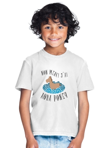  Aqua Ponney para Camiseta de los niños