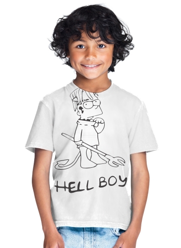  Bart Hellboy para Camiseta de los niños