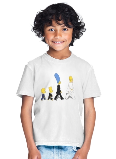 Beatles meet the simpson para Camiseta de los niños
