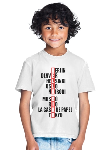  Bella Ciao Character Name para Camiseta de los niños
