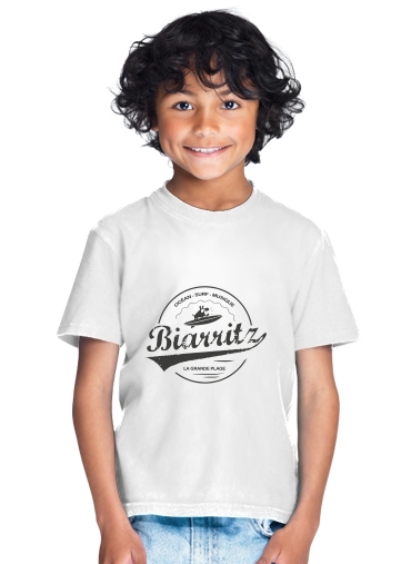  Biarritz la grande plage para Camiseta de los niños