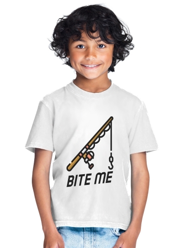  Bite Me Fisher Man para Camiseta de los niños