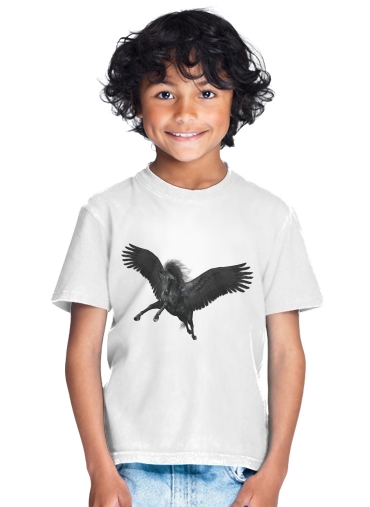  Black Pegasus para Camiseta de los niños