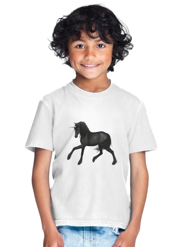  Black Unicorn para Camiseta de los niños