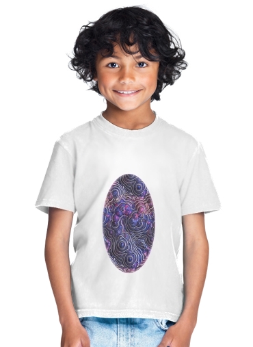  Blue pink bubble cells pattern para Camiseta de los niños