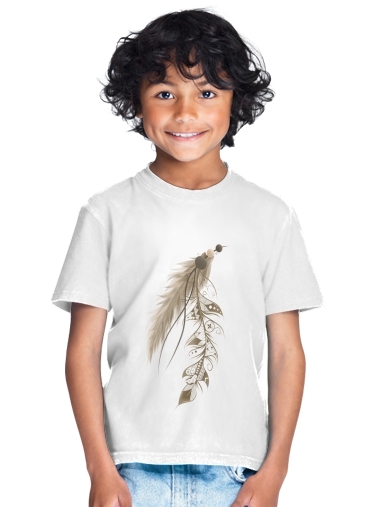  Boho Feather para Camiseta de los niños