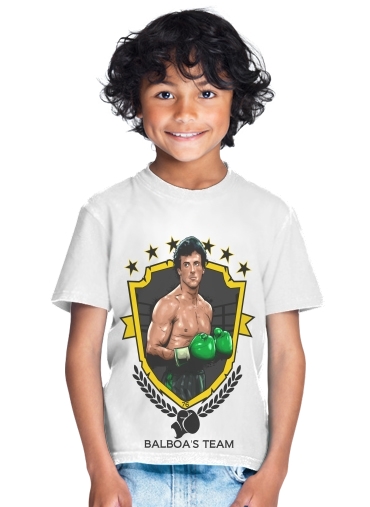  Boxing Balboa Team para Camiseta de los niños