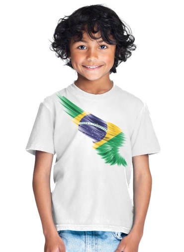  Brazil Selecao Home Primera para Camiseta de los niños