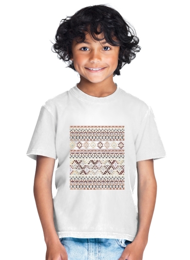  BROWN TRIBAL NATIVE para Camiseta de los niños